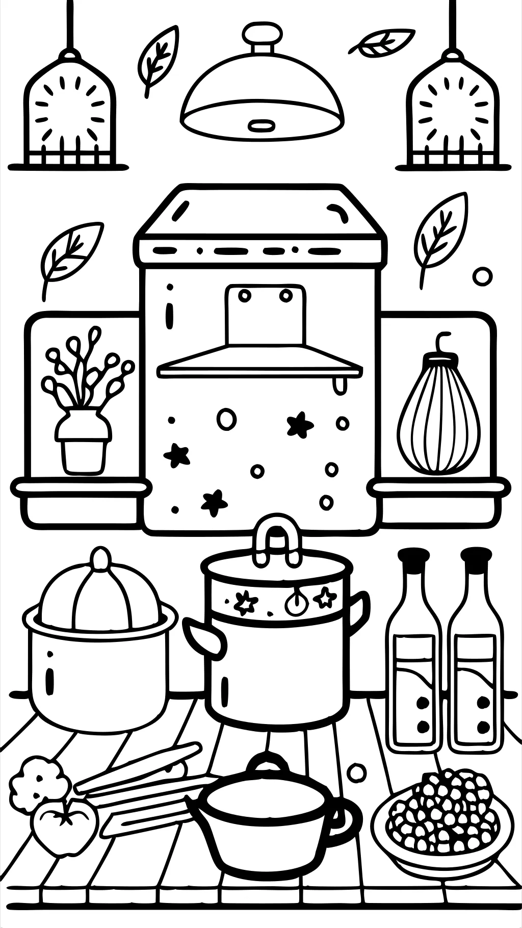 coloring pages cooking